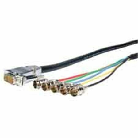 COMPREHENSIVE HR Pro Series VGA HD15 plug to 5 BNC jacks cable 2ft VGA15P-5BJ-2HR